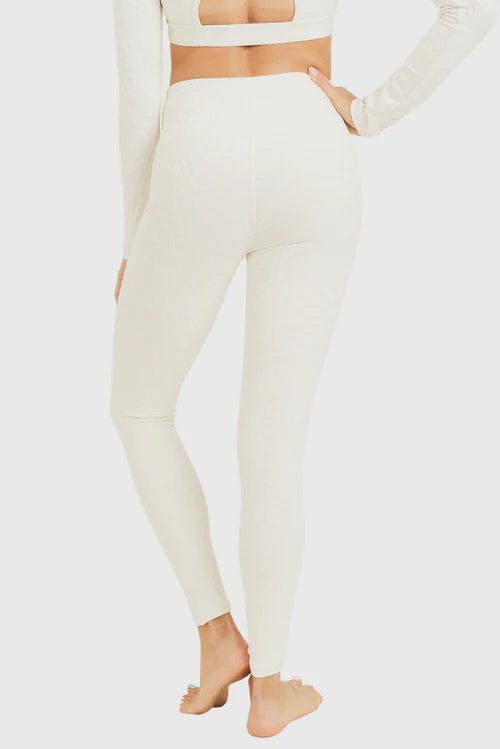 Leopard Jacquard High Waisted Leggings