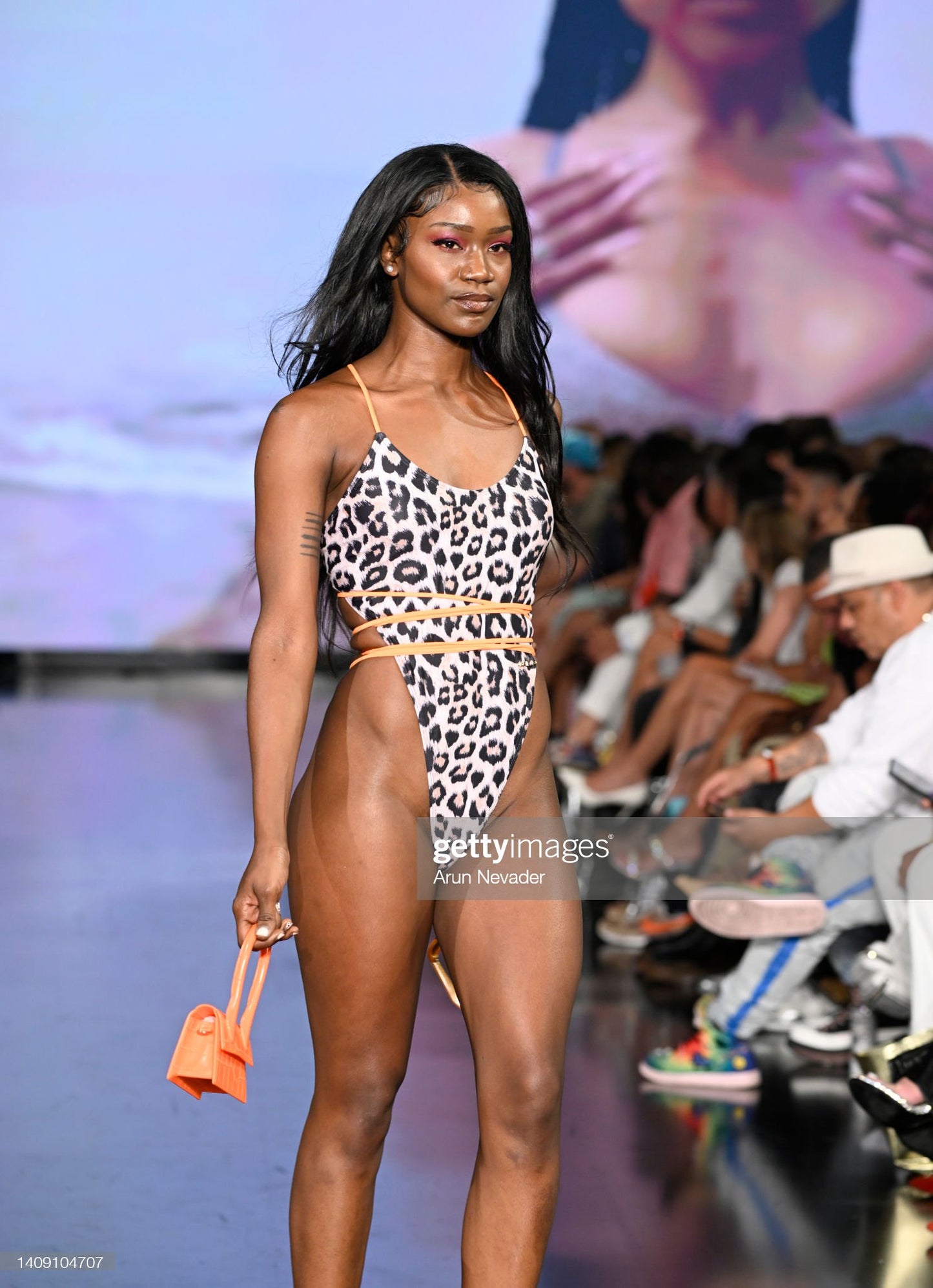 Orange Leopard Cheeky One Piece