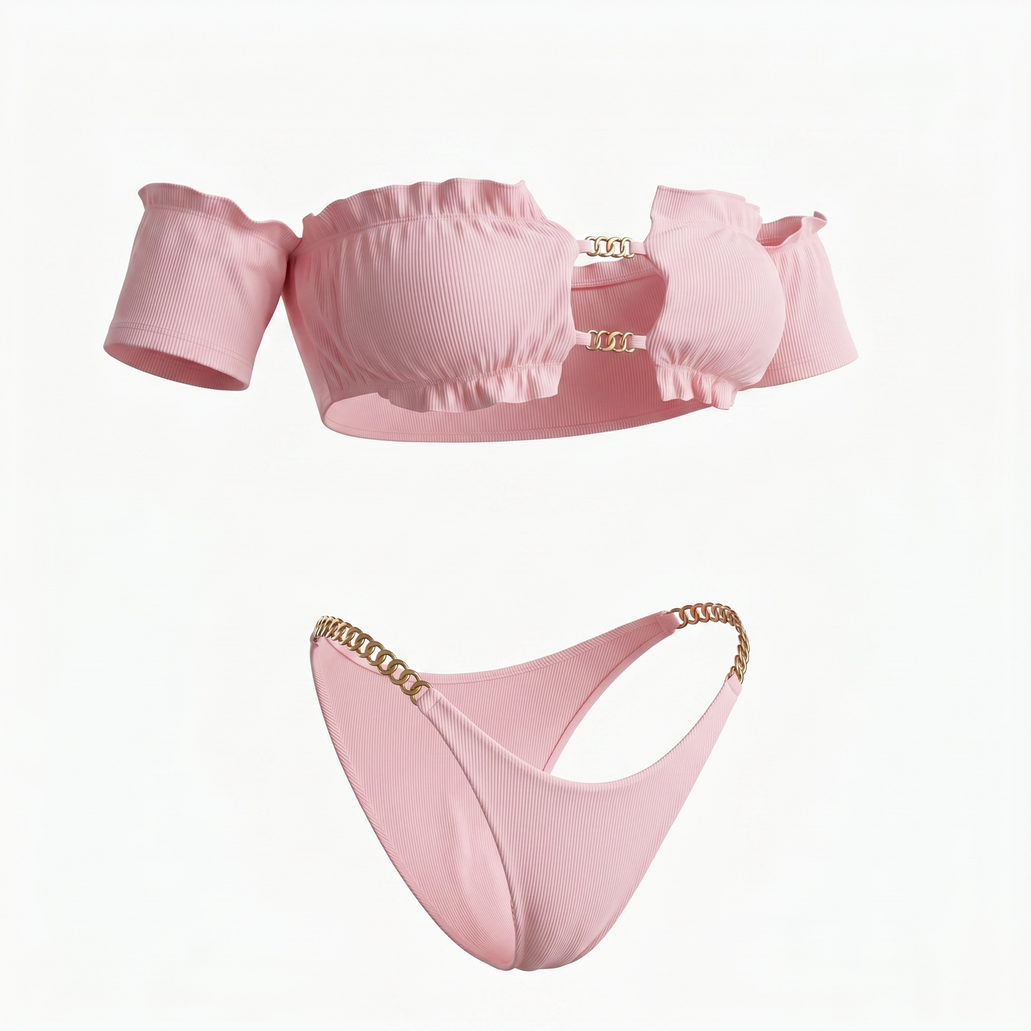 Cotton Candy Chain Bikini Set