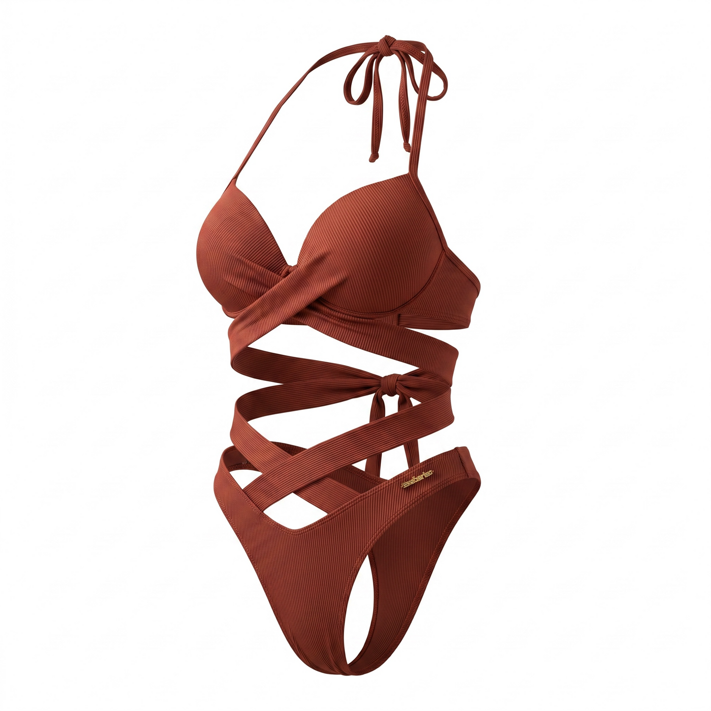 Cinnamon Muse Wrap Bikini Set